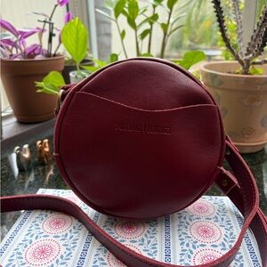 Portland Leather Cranberry Circle Bag - Retired ❤️